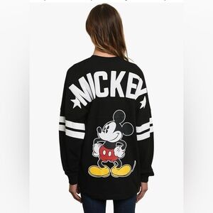 Jerry Leigh Disney Mickey Mouse long sleeve jersey varsity MICKEY spellout Sz XL